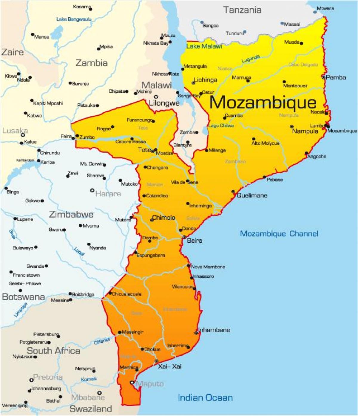 지도 모잠비크