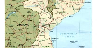 지도 모잠비크의 도로